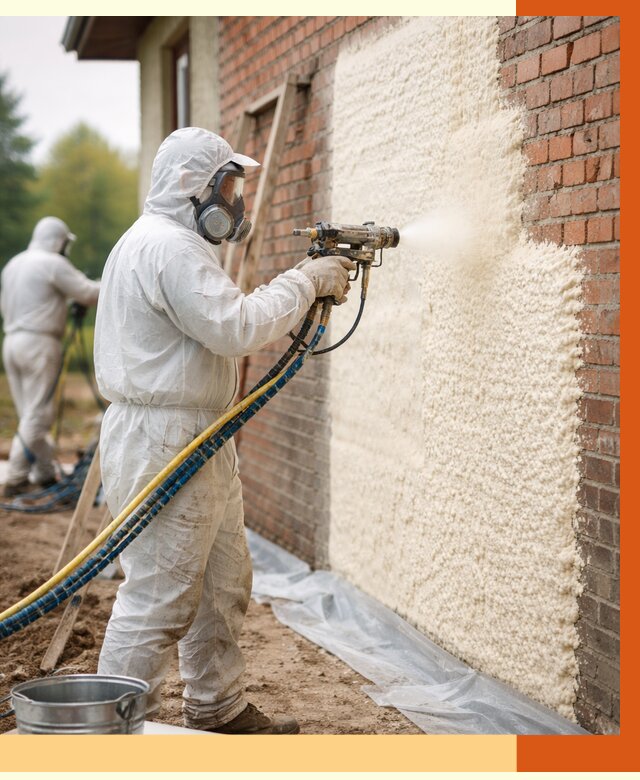 Утепление кирпичного дома ППУ в Качканаре под ключ от 6664 руб. | ТепломастерКчк