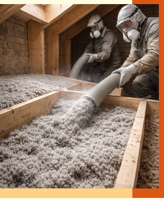 Утепление коттеджа эковатой в Качканаре от 2563 руб./м² — комплексная задувка и монтаж | ТепломастерКчк