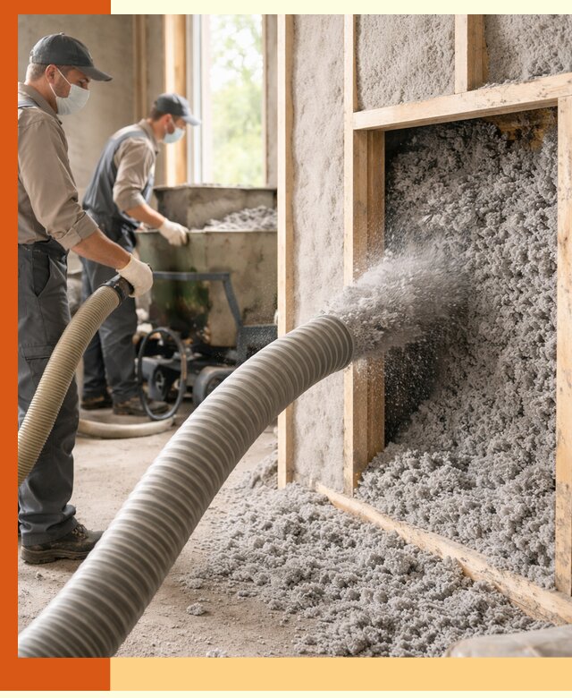 Утепление коттеджа эковатой в Качканаре с гарантией качества