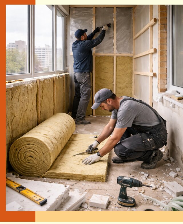 Утепление балкона под ключ в Качканаре качественно и быстро